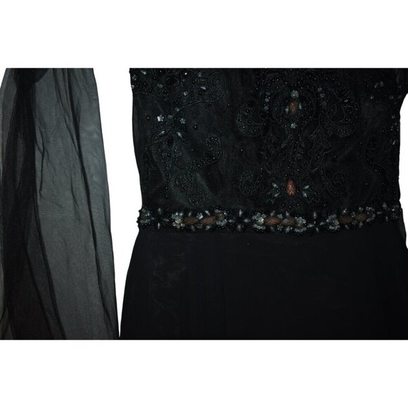 Stunning NWT Ed Young Dress medium Extra Beads - Picture 10 of 13